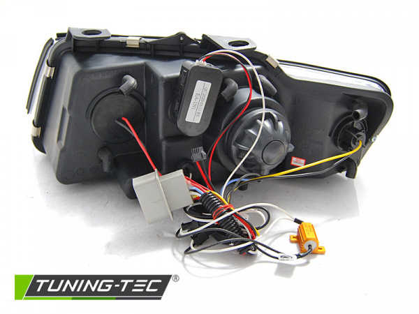LED Tagfahrlicht Design Scheinwerfer für Audi A4 B6 Cabrio (8H) 02-06 chrom